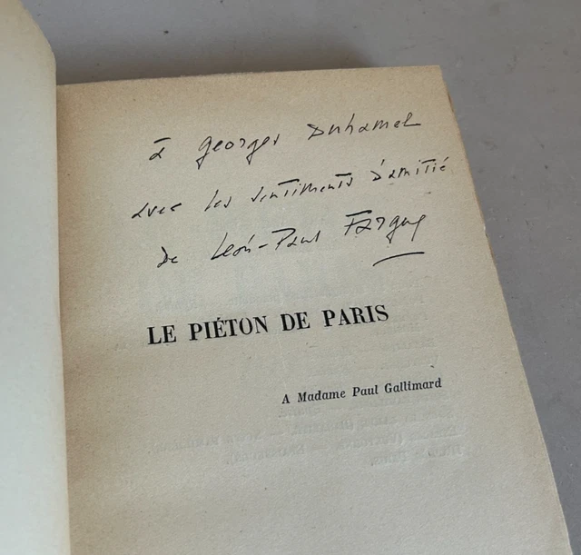Carte Autographe Signée Paul Vialar (12/02/72) - Sur Texte 'La Finale', Très Bon État