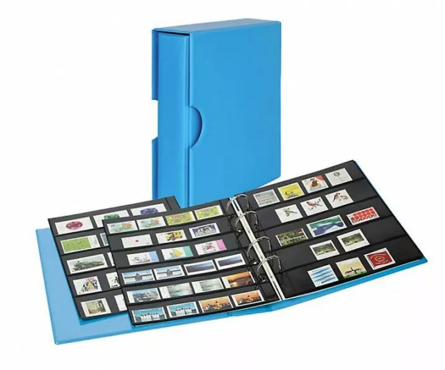 Lindner S3542B-5 PUBLICA M COLOR Briefmarken-Einsteckalbum mit 10 beidseitig bes