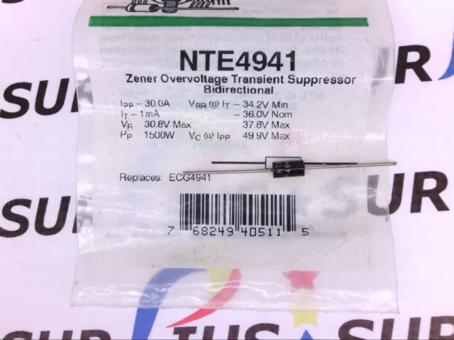 Nsop Nte4941 Zener Over Voltage Transient Suppressor 36V Bidirectional Ecg4941