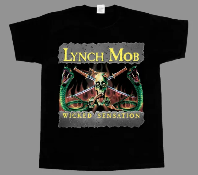 Lynch Mob - Wicked Sensation New Black  T-Shirt