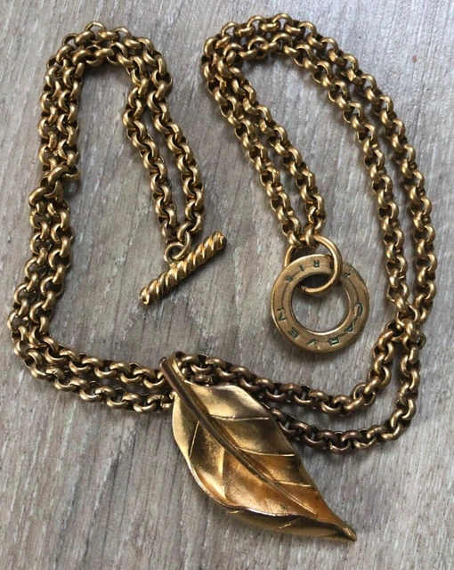 Collier Ancien Sautoir Vintage Années 1970 - Avec Pendentifs, Couleur Marron, Occasion - Style Boho Chic Rétro.
