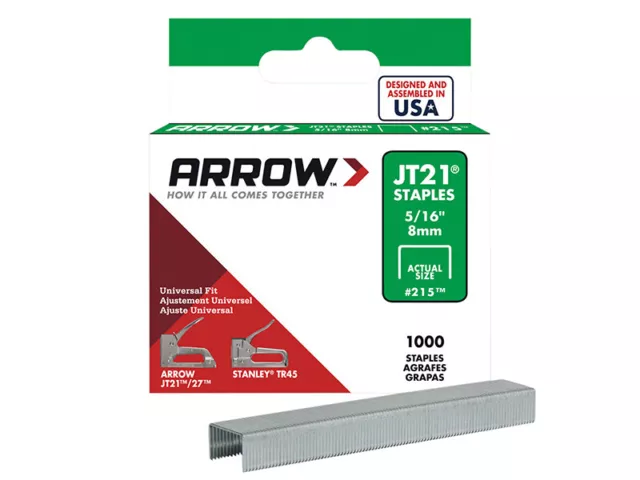 Arrow JT21 T27 Graffette 8mm (0.8cm) (Scatola 1000) ARRJT21516S
