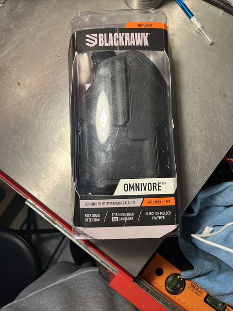 Blackhawk! Omnivore Black Multi Fit Holster with Streamlight TLR 1/2 Left Hand