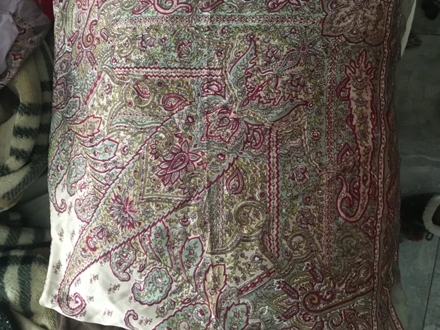 Silk 38” x 38” large scarf multi colored nwt. Gorgeous classic from India