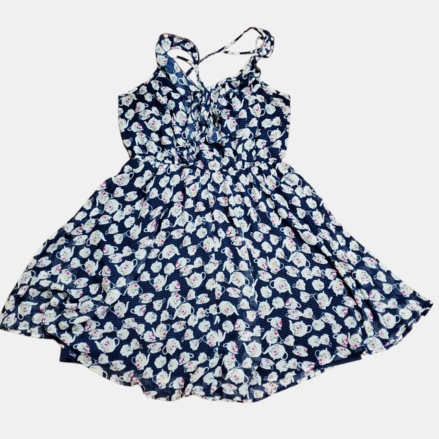 DISNEY LAUREN CONRAD LC Teacup Alice In Wonderland Ruffle Dress Womens