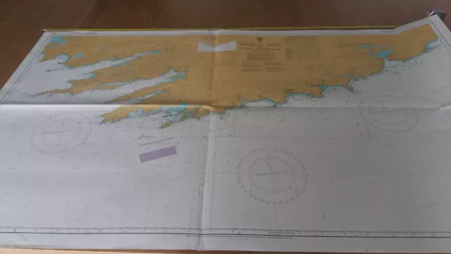 1991 Admiralty Nav. Map: 2424: Ireland : Sw Coast.kenmare River To Cork Harbour