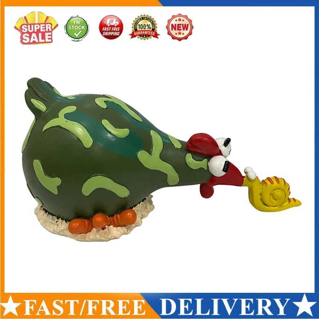Resin Chicken Statue Funny Cute Chick Figurine Animal Art Sculptures (F)