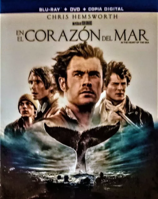 En El Corazón del Mar Blu Ray/DVD/Copia Digital Chris Hemsworth 2015 Español NUEVO