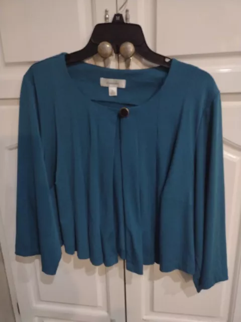 SHRUG CARDIGAN DRESSBARN Collection Black Open Topper Sz Large Pre owned 8.50 PicClick