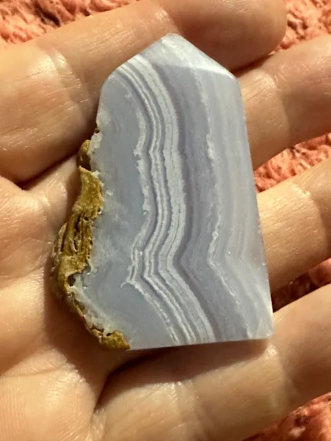 high grade polished blue lace agate polished slice x 1 of your choice