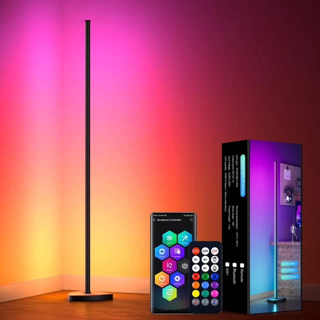 Lampada Da Terra LED RGB 360° - Smart Con App, Telecomando E Sincronizzazione Musica | Per Sala E Giochi - Foto 6