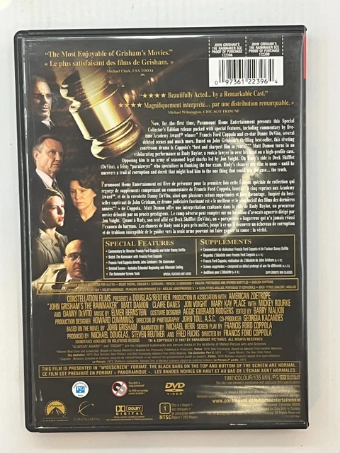 THE RAINMAKER DVD bilingual Matt Damon £3 87 PicClick UK