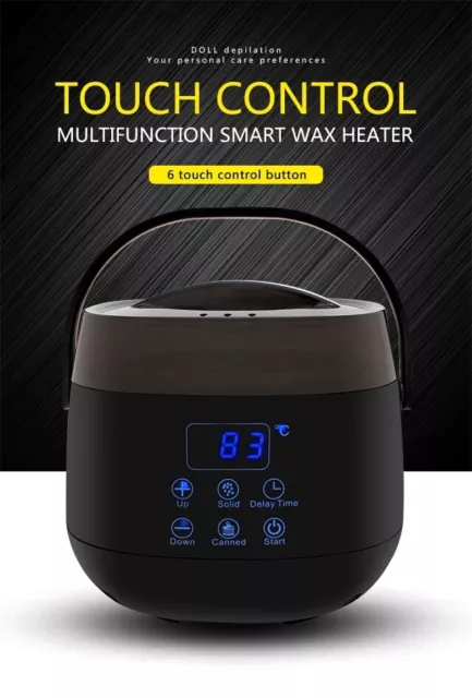 Professional Wax Warmer Heater Hair Removal Depilatory Home Waxing  US Smart LCD