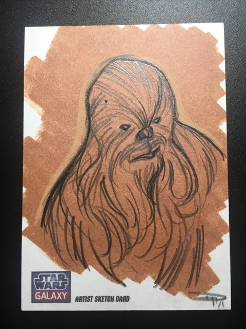 2011 Star Wars Galaxy Chewbacca sketch Denis Medri