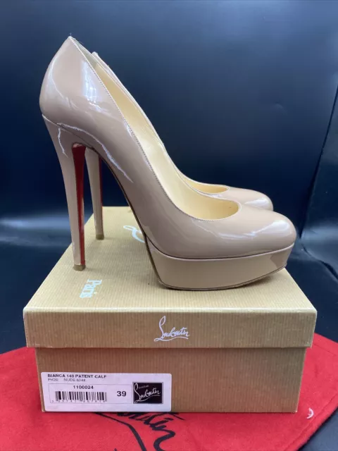 Christian Louboutin Blue Glittery Lady Peep Platform Heels Peep Toe Pumps  37 ref.339080 - Joli Closet