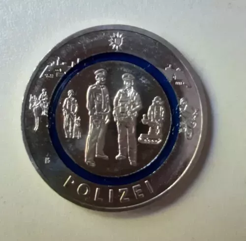 10 Euro Münze Deutschland Polizei 2024 D