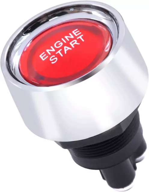 Pulsante Accensione Auto 12V (ON)-OFF Pulsante Avviamento Motore 3Pin SPST 50A I