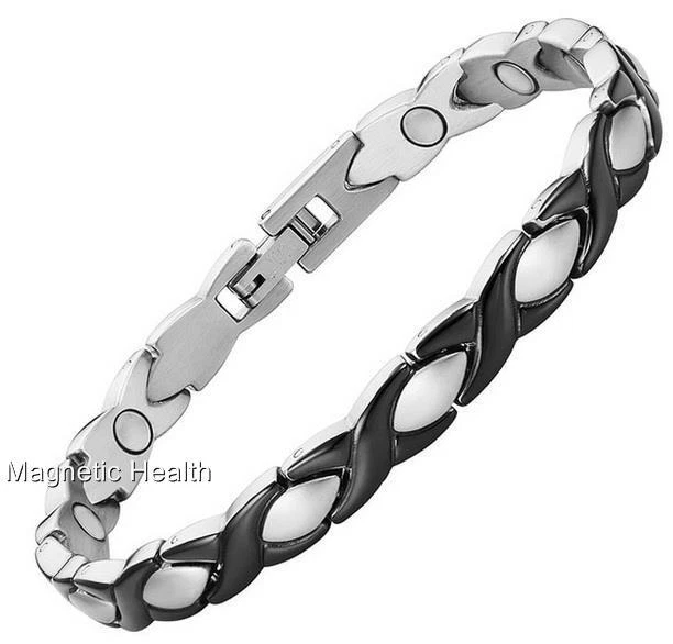 Pulsera Magnética De Acero Inoxidable Para Damas Túnel Carpiano Alivio Del Dolor Artritis 308