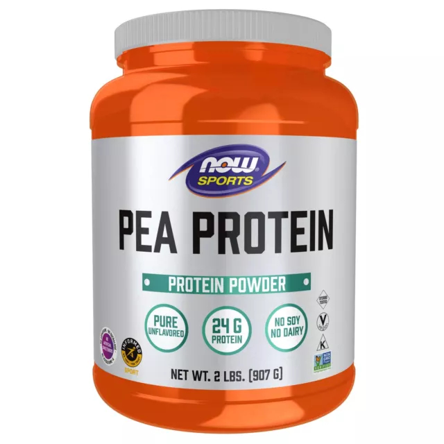 Now Foods Pois Protéine Pure non Aromatisé Poudre 0.9kg (907g), 24g De Protéine