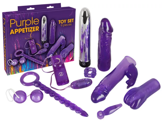 Toy Sex Kit del piacere Purple Appetizer Toy Set 9 Pz Sesso Giochi per coppia