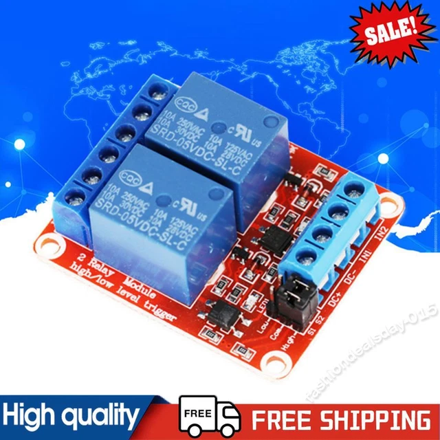 1/2/4/8 CHANNEL RELAY Switch Module with Optocoupler 5V 12V 24V (2 ...