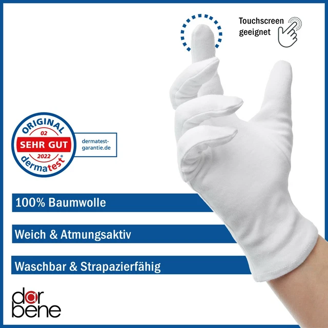 Dermates Baumwoll-Kompressen Sterile – 12 Stück, 36x40 Cm, Hochsaugfähig Für Wundversorgung