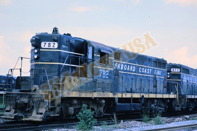 Vtg Train Slide 782 SCL Seaboard Coast Line Railroad X3M136