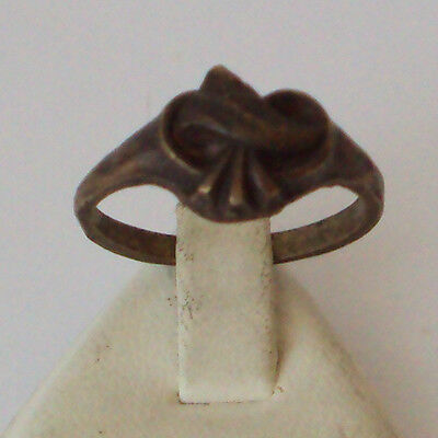 VINTAGE BRONZE RING WITH HEART-SHAPED FROM THE EARLY 20th CENTURY # 111
