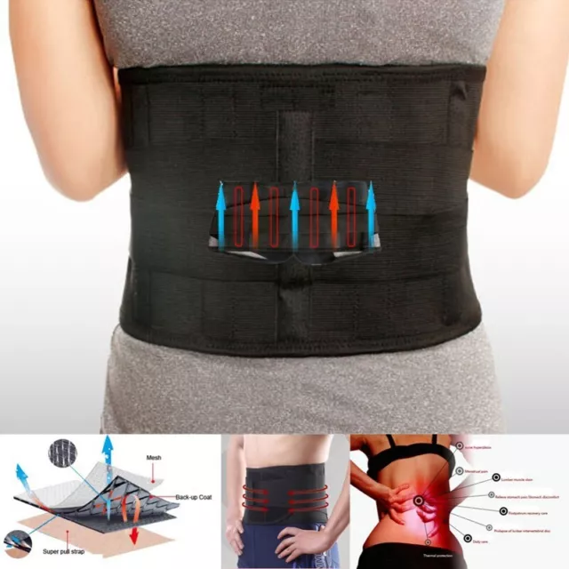 Ceinture lombaire support dorsal Soulagement de Douleur Tissu en maillot