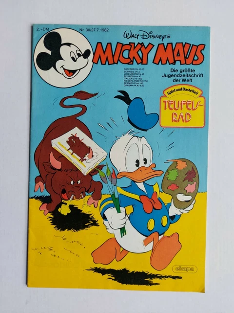 Ehapa - Micky Maus Nr. 30 / 27.07.1982 - Top Zustand / Z1 (mit Beilage)