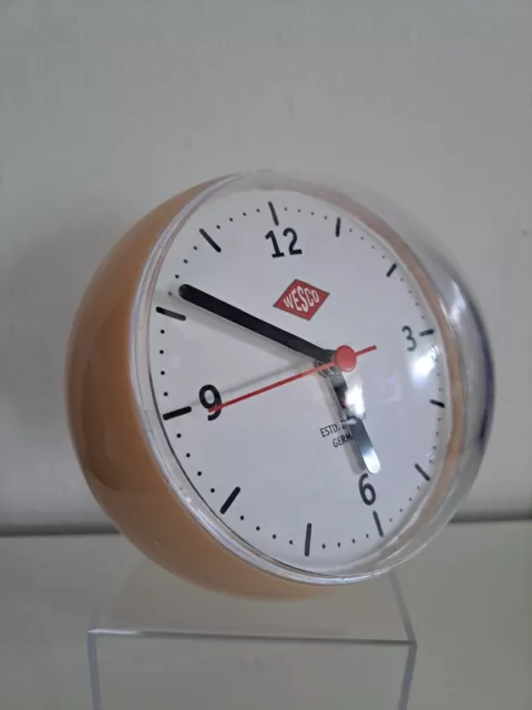 WESCO Mini Clock * Uhr mit Timer * mandel * gebraucht (DEKO)