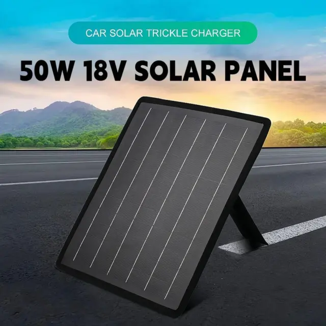 Solar Panel Kit / Trickle Charger for 18V Battery Car, Van, Motorbike, Boat