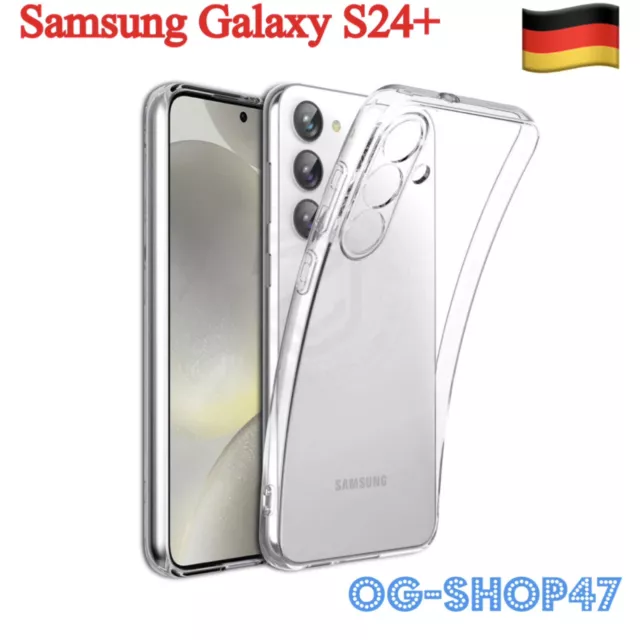 Hülle für Samsung Galaxy S24+ PLUS Silikon Schutzhülle Klar Slim Fit Transparent