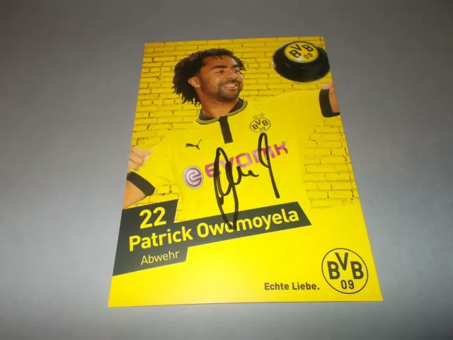 Patrick Owomoyela   BVB DFB   signed signiert  Autogramm auf  Autogrammkarte