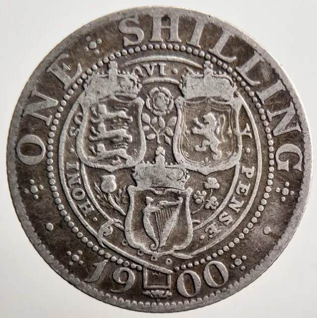 1890 Victoria Shilling Silver Coin | Collectable Grade | a3532