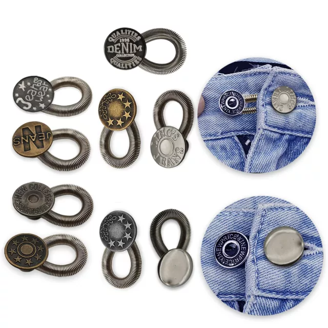 Taille Bande Extendeur Expander Bouton Pantalon Maternité Jeans Élastique