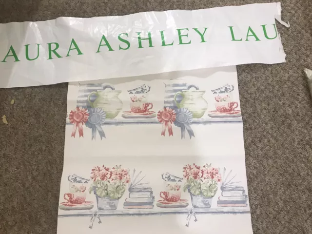 LAURA ASHLEY WALLPAPER  ,pantry Seaspray Rare SAME BATCH, Vintage