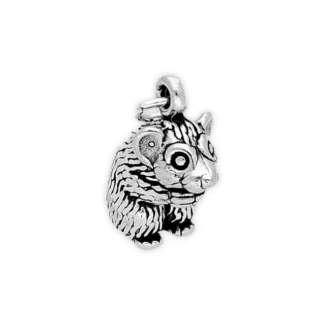 TheCharmWorks Sterling-Silber Hamster Charm Anhänger | Sterling Silver Hamster