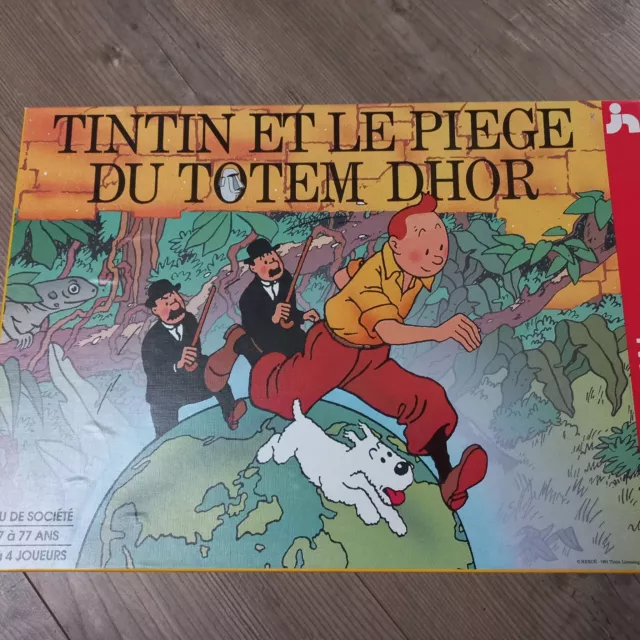 Jeu  Tintin et le Piège du Totem Dhor Nathan  Vintage 1992 Hergé Complet