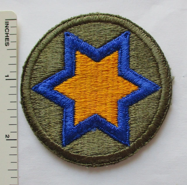 ORIGINAL WW2 VINTAGE 66th CAVALRY DIVISION US ARMY PATCH Cut Edge £16.