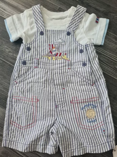 Bnwt Humphreys Corner Humphrey Goes To Seaside Dungaree Set 3-6 Months Gift