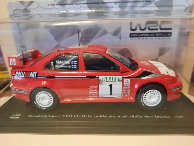 Miniature Voiture Rallye Mitsubishi Lancer Evo VI - Safari Rally Kenya 1999 - Makinen - 1/43
