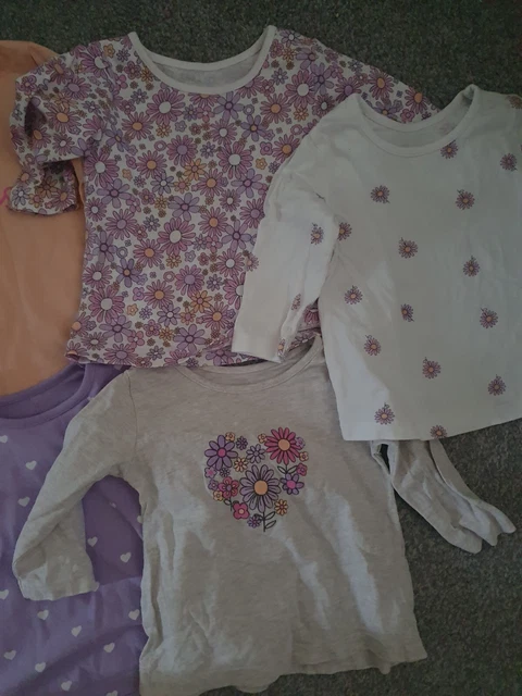 Baby Girl Outfit Bundle - 5 x tops, 5 x leggings - Size 3-6 months George 3