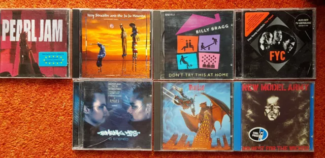 7 CDs Meat Loaf Billy Bragg Pearl Jam Bomfunk Izzy Stradlin New Model Army Young