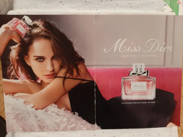 Publicité papier Parfum. Perfume Ad  C. Dior Miss Dior Absolutely Blooming 2017