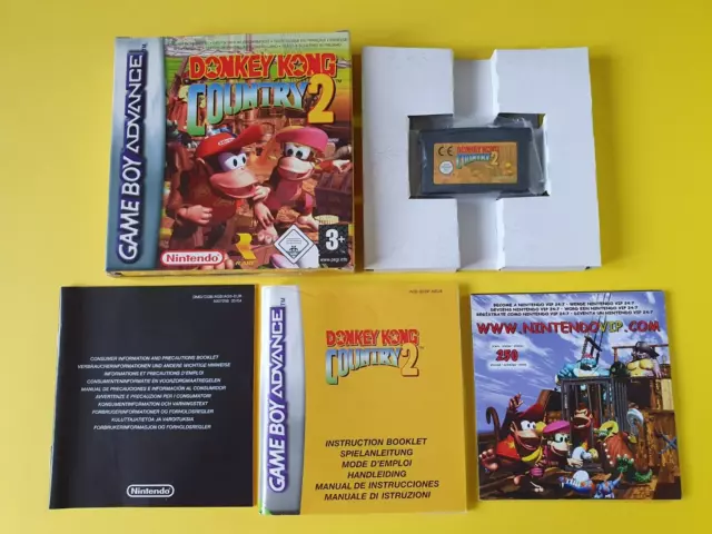 DONKEY KONG COUNTRY 2 / jeu Game Boy Advance NINTENDO - GBA / EUR-NEU6 / en TBE