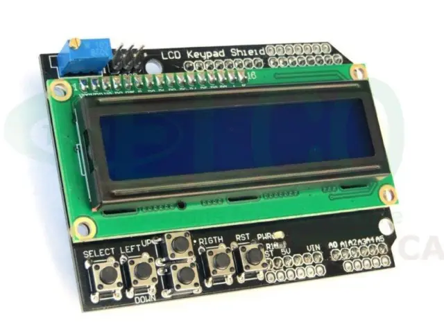 Shield Display LCD 16x2 Con Teclado Keypad para Arduino