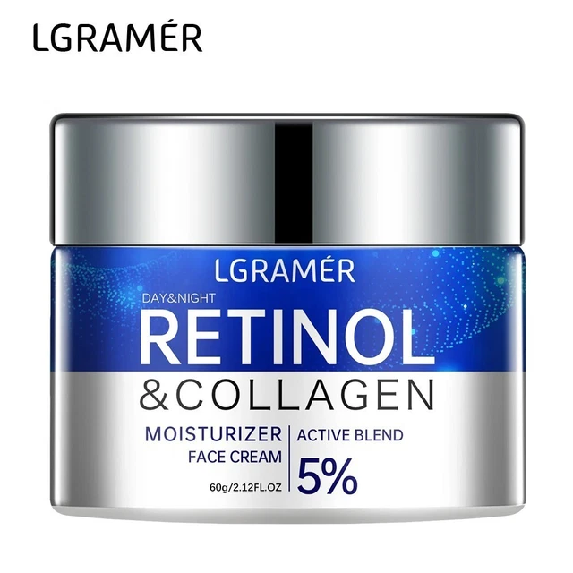 Crème Visage Raffermissante Liftante Au Rétinol & Collagène - Lisse Rides 60ml - Unisexe 2023