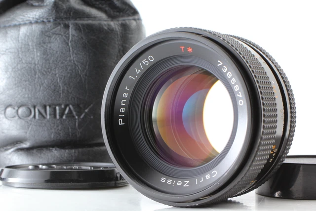 [ Cla D Optics Mint] Contax Carl Zeiss Planaren T 50mm F/1.4 Mmj Linse Aus Japan