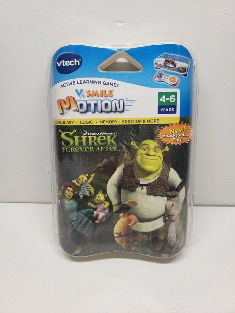 Jeu V-Smile VTech - SHREK LE RHUME DE DRAGONNE - Très Bon état - Complet Avec Boîte Et Instructions